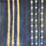 Vintage Indigo Cloth, handwoven, dyed fabric from Burkina Faso