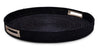 Kazi Black Raffia Round Tray