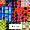 African Print Cotton Napkins - Set of 4