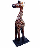 Ornate Giraffe of Albesia Wood