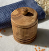 Lidded Spice Box of Olivewood - 3”