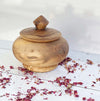 Lidded Vessel of Olivewood