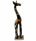 Ornate Giraffe of Albesia Wood