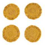 Kazi Fringed Coasters - sets of 4