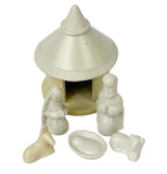 Nativity Hut of Kisii Stone - 5-piece