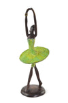 “Ballerina in Releve” Lost Wax Bronze Sculpture