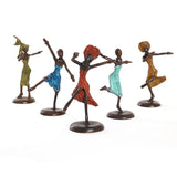 "Celebrating Lady” Series Lost Wax Bronze Sculpture