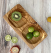 2-Side Appetizer Tray of Olivewood - Rect.