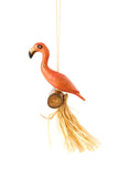 Flamingo on a Branch Ornament