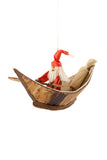 Boating Santa of Banana Leaf Ornament