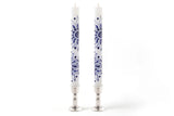 Kapula Candles - Henna Blue on White