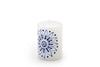 Kapula Candles - Henna Blue on White