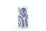 Kapula Candles - Henna Blue on White