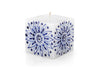 Kapula Candles - Henna Blue on White