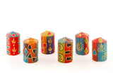 Kapula Hand Painted Candles - African Mineral