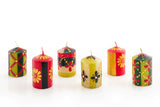 Kapula Hand Painted Candles - Christmas