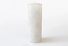 Kapula Hand Painted Candles - White on White