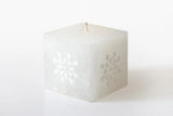 Kapula Hand Painted Candles - White on White