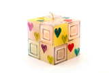 Kapula Hand-Painted Candles - Pastel Hearts