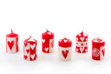 Kapula Hand-Painted Candles - Valentine