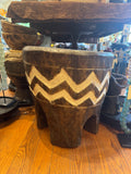 Baoule Chevron Stool