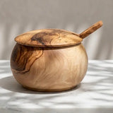 Jar of Olivewood w/ Spoon/Lid
