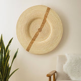 Kazi Banana Leaf Stripe Wall Plate - 32”