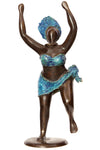 "Jubilation in Blue" Lost Wax Bronze Sculpture