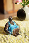 "Mama Blue" Lost Wax Bronze Sculpture