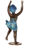 "Jubilation in Blue" Lost Wax Bronze Sculpture