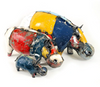 Hippo of Recycled Oil Drum - Multi-Color