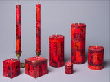 Kapula Hand Painted Candles - Berry Blaze