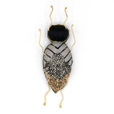 Kioni Longhorn Beetle Beaded Brooch