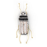 Kioni Pearl Longhorn Beaded Brooch