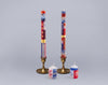 Kapula Hand Painted Candles - Red, White & Blue