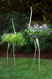 Ostrich Planter of Recycled Metal