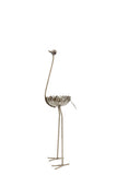 Ostrich Planter of Recycled Metal