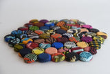 Kitenge Cloth Bottle Cap Trivet