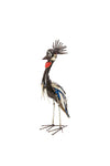 Crowned Crane of Upcycled Metal