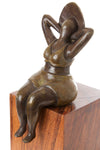 "Seaside Stretch" Lost Wax Bronze Sculpture