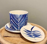 Palm Leaf Blue Ceramics