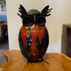 Recycled Painted Metal Owl
